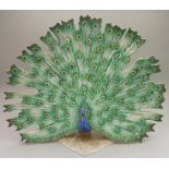 A Goebel model of a peacock, a/f, height