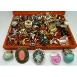 Approximately seventy costume rings