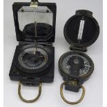 Two compasses, one marked Compass Magnet
