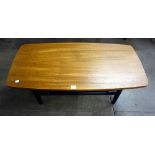 A teak coffee table