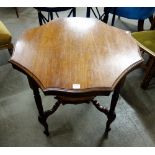 An Edward VII mahogany centre table