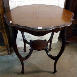 An Edward VII mahogany centre table