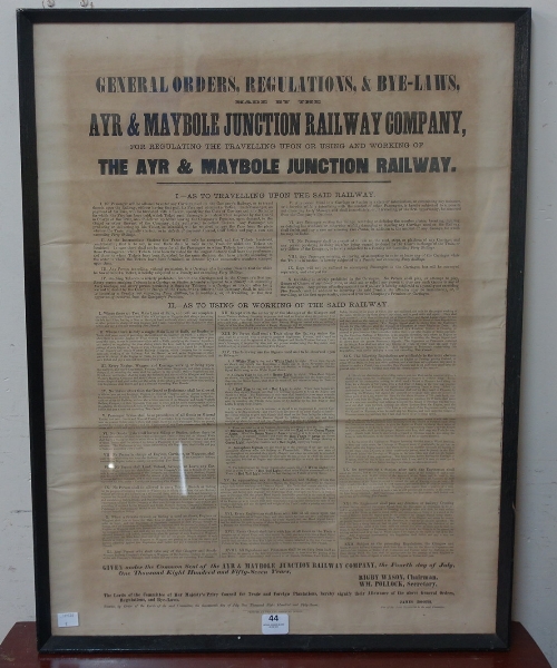 An 1857 General Orders, Regulations & By