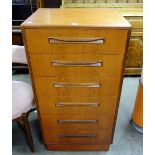 A G-Plan teak chest of six drawers