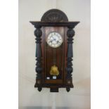 A 19th Century Vienna wall clock