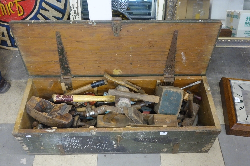 A toolbox and tools
