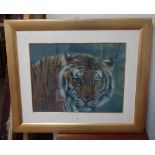 Joel Kirk, Before the Hunt, pastel drawing, signed lower right, framed