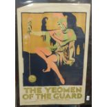 A coloured lithographic opera poster, The Yeoman of the Guard, printed by Stafford & Co. Ltd.,