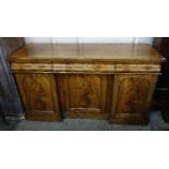 A Victorian walnut sideboard