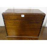 An Edward VII mahogany letter box