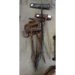 Vintage blacksmith hammers