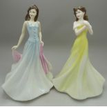 Two Royal Doulton figures, Kathryn, HN4040 and Isabel, HN3716, boxed