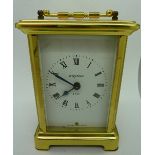 A French made Bayard 8 day carriage clock, height 11.5cm