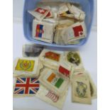 Approximately 300 assorted silk cigarette cards