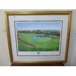 A Graeme Baxter signed print, Ruder Cup '97, framed