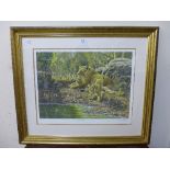 A Stephen Gayford signed limited edition print, Morning Pride, framed