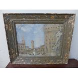 Italian School, view of Florence, dated 1951, oil on board, framed