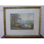 W. Wilde (1826 - 1901), View in Derbyshire, signed lower left and dated 1892, watercolour, framed