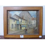 Thomas Cooper Moore (1827 - 1901), The Old Cross Keys, Byard Lane, Nottingham, oil on board, framed