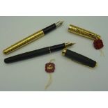 Two Parker Sonnet pens, one with 18ct gold nib, unused