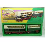 A Corgi Classics The Showman's Range ERF Dodgem Truck and Box Trailer set, boxed