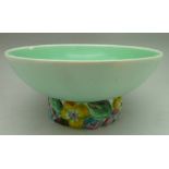 A Clarice Cliff My Garden bowl, chip to rim, diameter 16.5cm