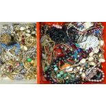 A collection of costume jewellery, weight 3.68kg
