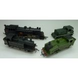 Four model railway locomotives including Lima