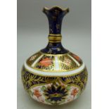 A Royal Crown Derby 1128 pattern vase, height 9.