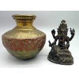 A bronze model of Ganesh, height 10cm,