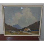 A Paul Henry print, The Blue Lake, Conemarra,