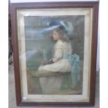 A Pears Chromolithograph, A Daughter of Eve and a print,
