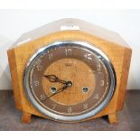 A Smiths Enfield walnut mantel clock