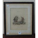 A 19th Century engraving, Battle of Waterloo, Colonel Gordon mortally Wounded,