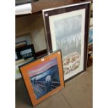 An Edward Munch Scream print and a Minnesota Memoriamento print