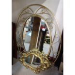 Two gilt framed mirrors