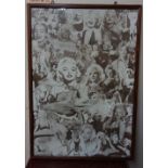 A multi collage Marilyn Monroe print,