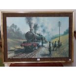 A Don Breckon steam locomotive print,