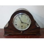 An oak Westminster and Whittington chime mantel clock