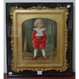 A Victorian print of a child,