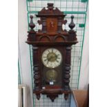 A 19th Century mahogany Vienna wall clock