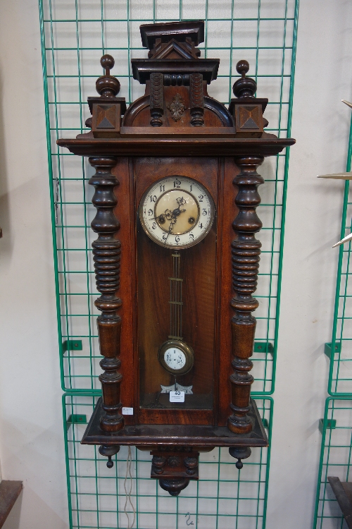 A 19th Century mahogany Vienna wall clock