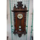 A 19th Century mahogany Vienna wall clock