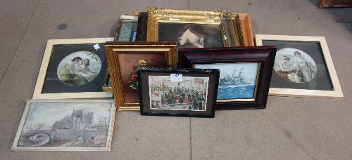 A pair of Lawson Wood prints, etc.