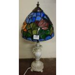 A Tiffany style table lamp