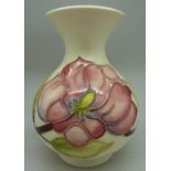 A Moorcroft magnolia vase,