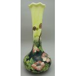 An Old Tupton Ware hand painted bulb shaped vase,