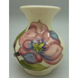 A Moorcroft magnolia vase,