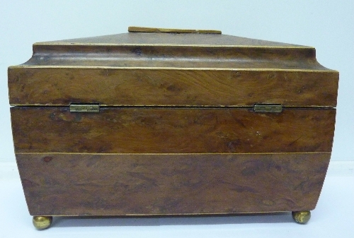 A 19th Century walnut tea caddy, width 30. - Image 5 of 5