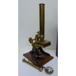 A microscope with case